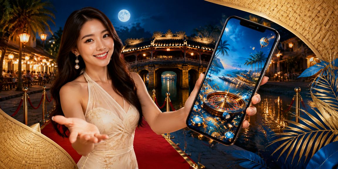 Người chơi dùng điện thoại tham gia casino trực tuyến tại Hội An